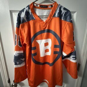 Champro Youth Breakaway Hockey Jersey #38 Orange Gray Camo Rare Large/XLarge